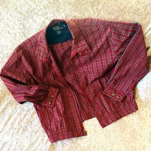 Vintage Polo by Ralph Lauren “Christmas Plaid” Zip Up Windbreaker